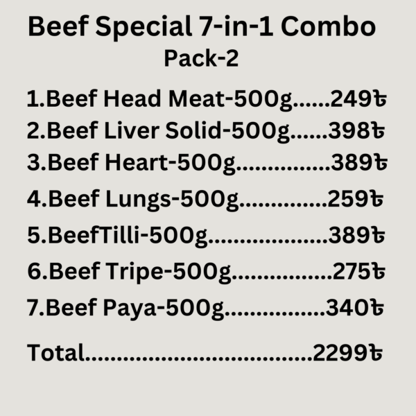 Beef Special 7-in-1 Combo.